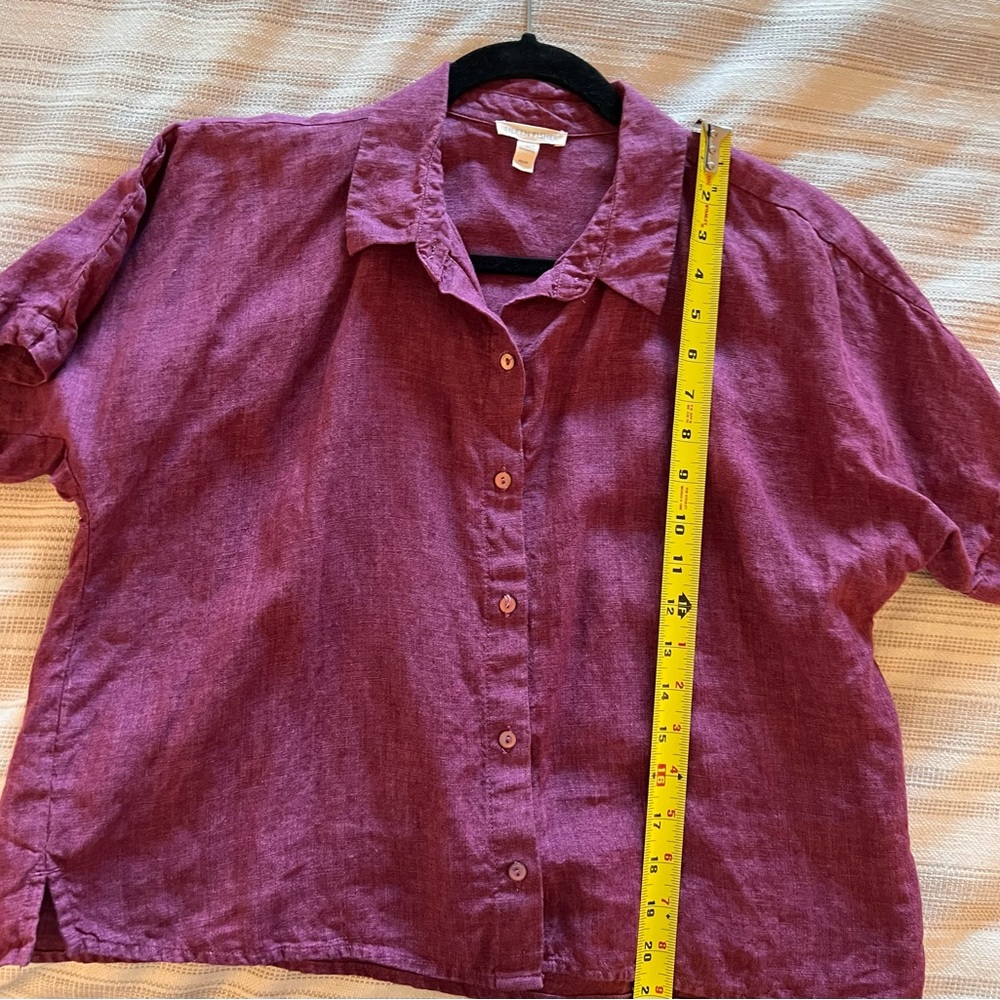 Eileen Fisher Organic Linen Top - Picture 5 of 6
